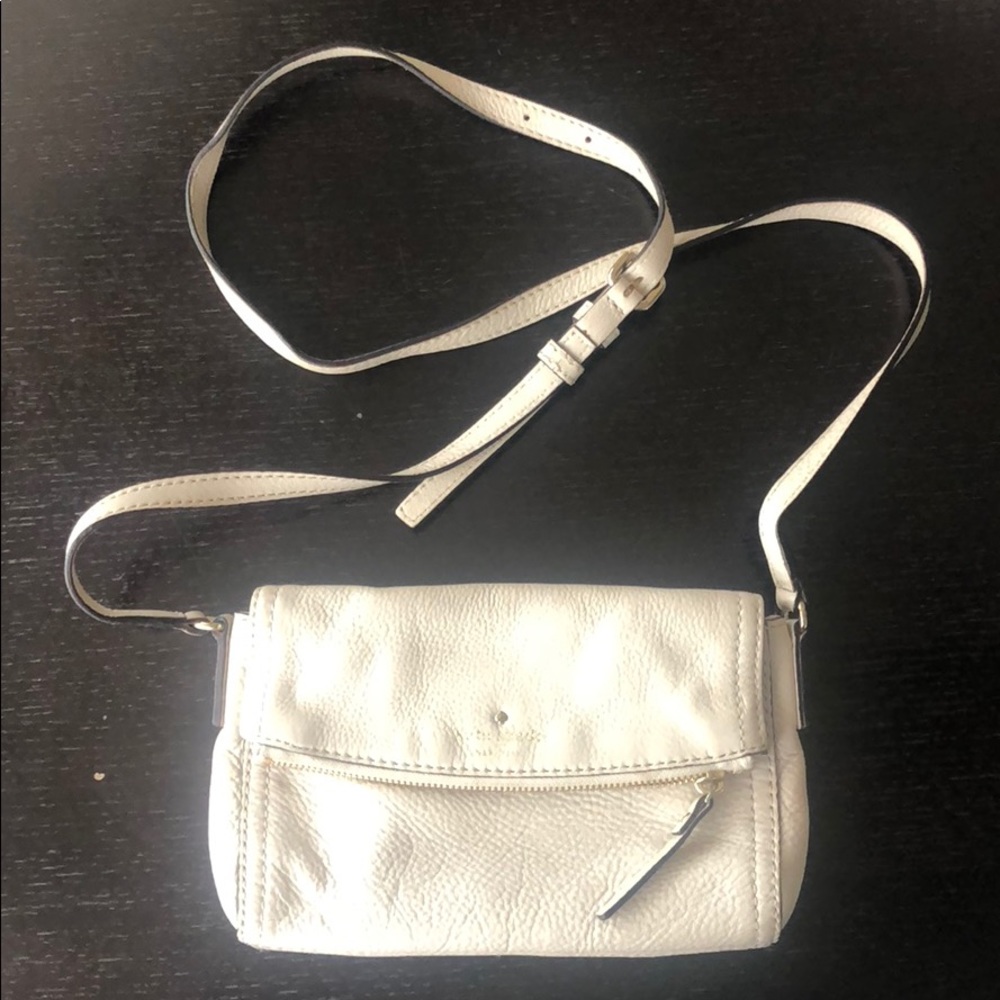 Kate Spade Cream Leather Crossbody mini bag